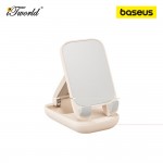 Baseus Seashell Series Folding Phone Stand (with Mirror) - Beige 6932172629915