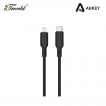 AUKEY CB-CL5 MFI Braided Nylon USB-C to Lightning Cable 1.2m Black 689323787227