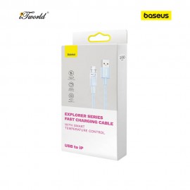 Baseus Explorer Series Fast Charging with Smart Temperature Control USB to Lightning 2.4A 1M - Blue