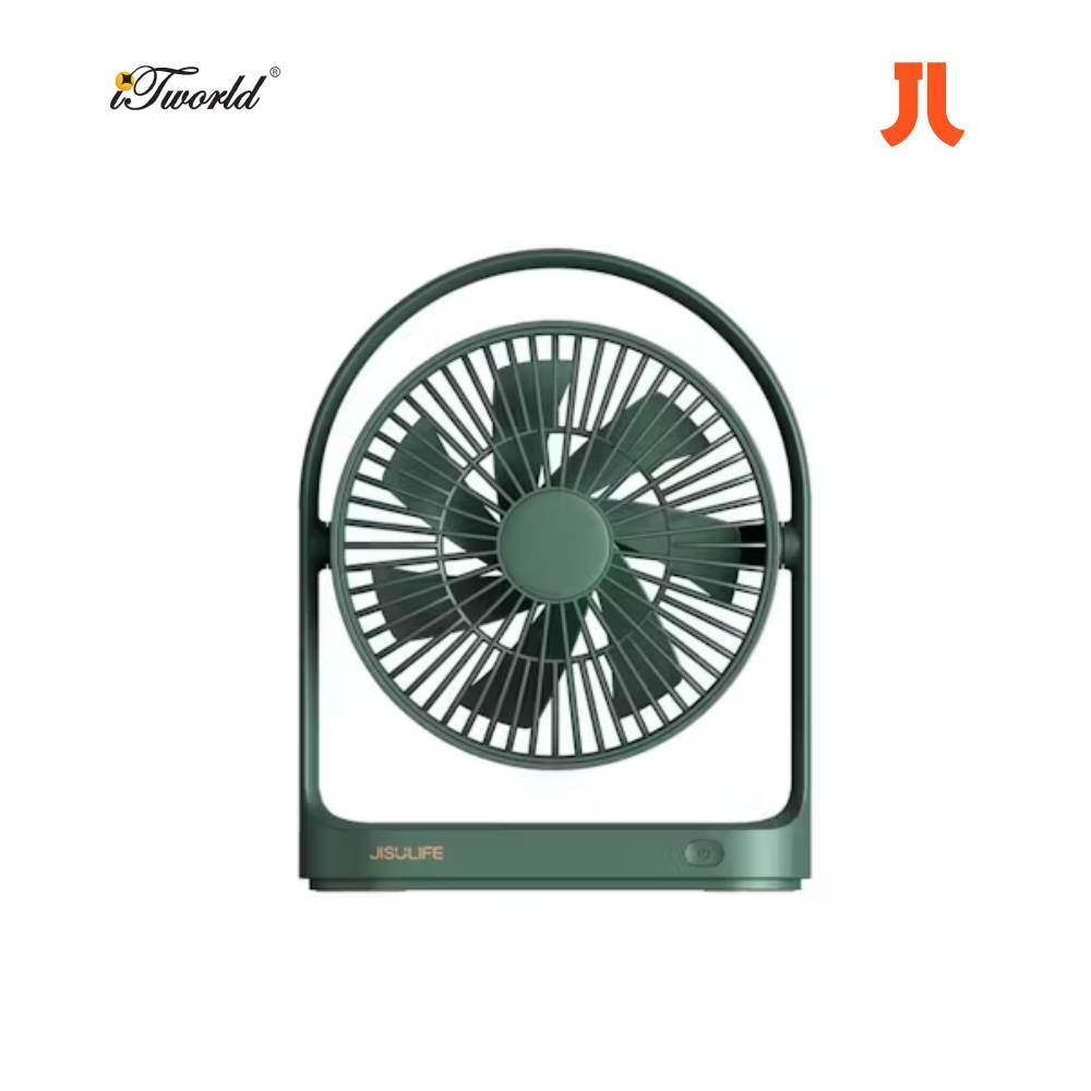 JISULIFE Desk Fan with built-in battery-Green FA19 6975061531210