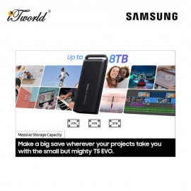 Samsung Portable SSD T5 EVO USB 3.2 Gen 1 8TB - Black