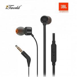 JBL T110 In-Ear Headphones Black 050036335560