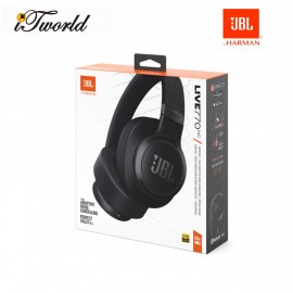 JBL LIVE 770NC Wireless Over-Ear NC Headphones-Black 050036397506