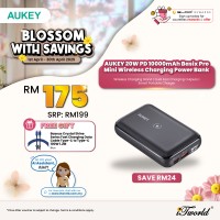 AUKEY 20W PD 10000mAh Basix Pro Mini Wireless Charging Power Bank PB-WL01S 692041998967