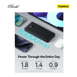 Baseus Airpow Lite Power Bank 10000mAh 15W Cosmic Black