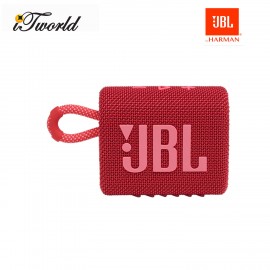 JBL Go 3 Portable Waterproof Speaker – Red (050036374385)