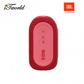 JBL Go 3 Portable Waterproof Speaker – Red (050036374385)