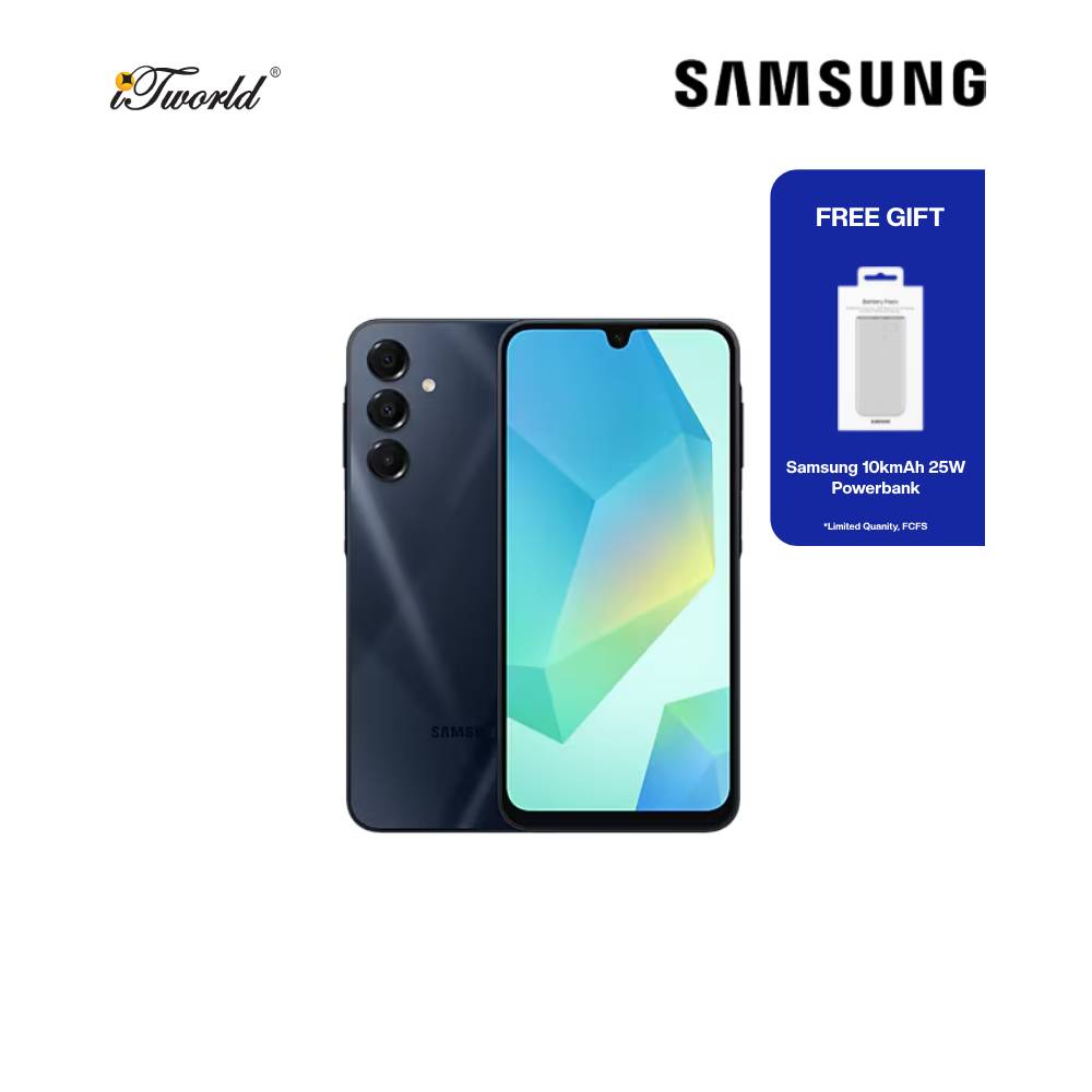 (Ready stock) Samsung Galaxy A16 5G (8GB+256GB) Blue Black (SM-A166PZKIS09) [3 years warranty + 1 year Knox Suite]