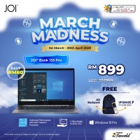 JOI Book 133 Pro Notebook (Celeron N4120,4GB,128GB eMMC,13.3''FHD,W10,GRY)