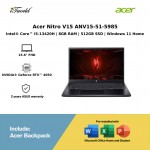 Acer Nitro V15 ANV15-51-5985 Laptop (Intel  ® Core™ i5-13420H Processor | 15.6” FHD | 8GB RAM | 512GB SSD | NVIDIA  ® Geforce RTX™ 4050 | Windows 11 Home)