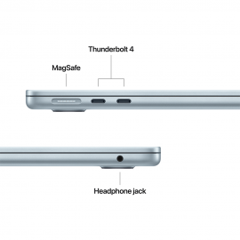 Apple 13-inch MacBook Air, M4 chip with 10-core CPU and 8-core GPU, 16GB, 256GB SSD - Sky Blue