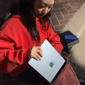 Apple 13-inch MacBook Air, M4 chip with 10-core CPU and 8-core GPU, 16GB, 256GB SSD - Sky Blue