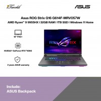 ASUS ROG Strix G16 G614F-MRV057W Gaming Laptop (AMD Ryzen 9 9955HX|16” FHD+| 32GB RAM | 1TB SSD | NVIDIA RTX 5060 | Windows 11 Home)
