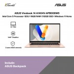ASUS Vivobook 14 A1404V-APB008WS (Intel  ® Core™ 5 Processor 120U | 14” FHD | 16GB RAM | 512GB SSD | Intel  ® Graphics | Windows 11 Home | Office Home & Student)