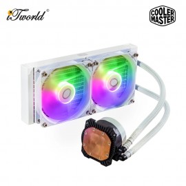 Cooler Master MasterLiquid 240L Core ARGB White CPU Liquid Cooler (CM-MLW-D24M-A18PZ-RW)