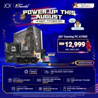 JOI Gaming PC A7000 (AMD Ryzen 7 9800X3D /32GB RAM/1TB SSD/RTX5080/DOS)