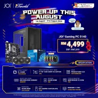 JOI Gaming PC 5140 (Intel core I5-14400F/8GB RAM/256GB SSD/RTX5060TI/W11P)