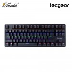 Tecgear CONTROL 87-Key Wireless RGB Mechanical Keyboard Black-Jerrzi Red Switches (TGKB-C87-BK-JRD)