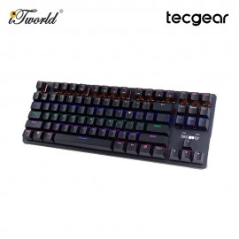 Tecgear CONTROL 87-Key Wireless RGB Mechanical Keyboard Black-Jerrzi Red Switches (TGKB-C87-BK-JRD)