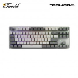 Tecware Phantom+ Elite 87 RGB White Mechanical Keyboard - Wraith Brown Switch (TWKB-PE87PZT-WHWBR)