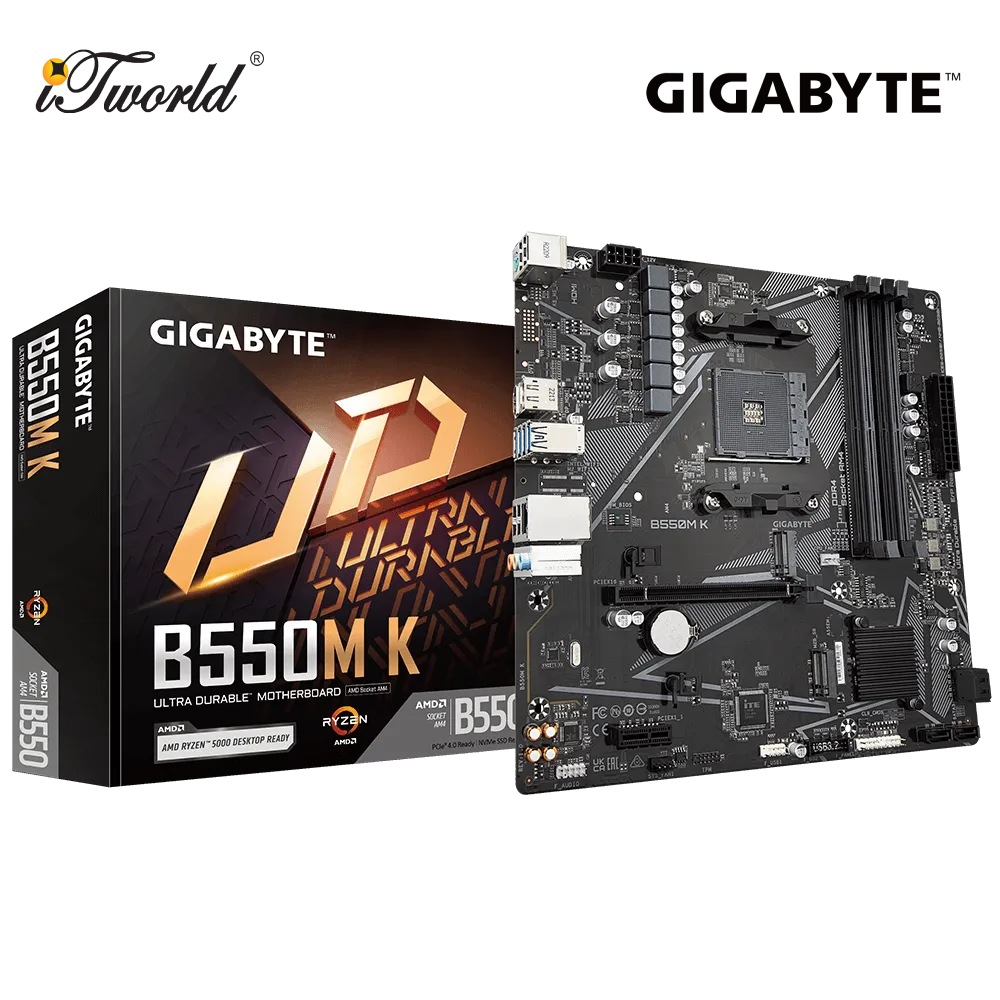 Gigabyte AMD B550M K Ultra Durable Motherboard (9MB55MK-00)
