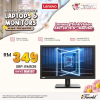 [Pre-order] Lenovo ThinkVision E20-30 19.5" Monitor (62F7KAR4WW)