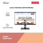 (Ready stock) Lenovo ThinkVision S24i-30 23.8" Monitor 63DEKAR3WW