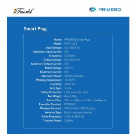 PRIMERO Smart Plug-Pwp-1302