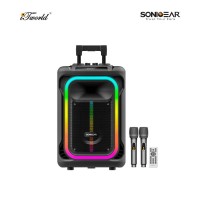 SonicGear Hyperbox 1300 Pro Trolley Portable Speaker With 2 Microphone 8886411938482